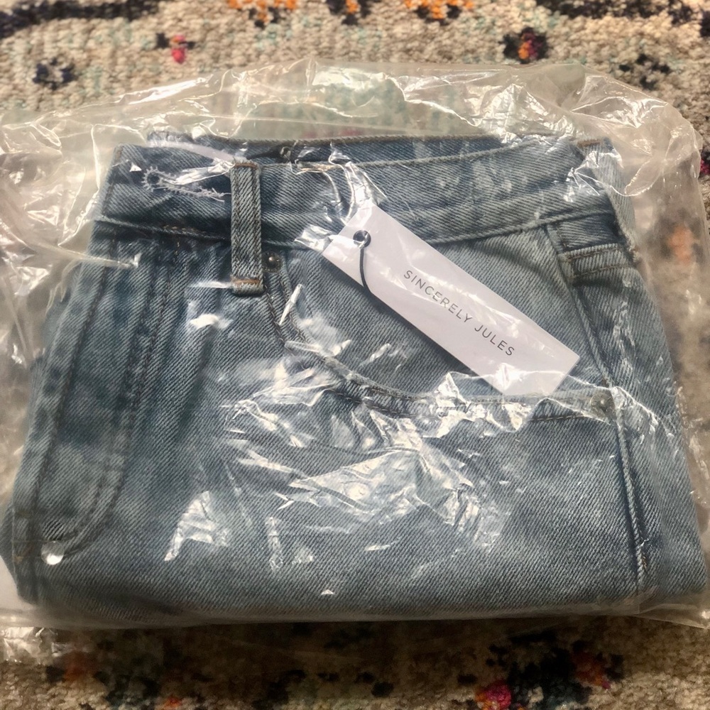 SINCERELY JULES distressed jean shorts. Never worn!